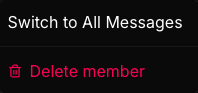 Three dots menu showing Switch to All Messages option