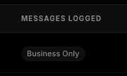 Messages Logged set to Business Only